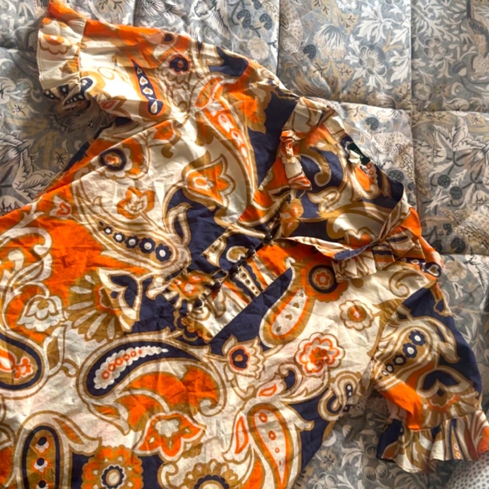 JCREW | Women’s Sz 10| Paisley Shirt~ VINTAGE
